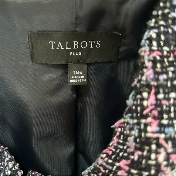 Talbots ~ Breeze Tweed Lined Jacket size 18W - Picture 3 of 14